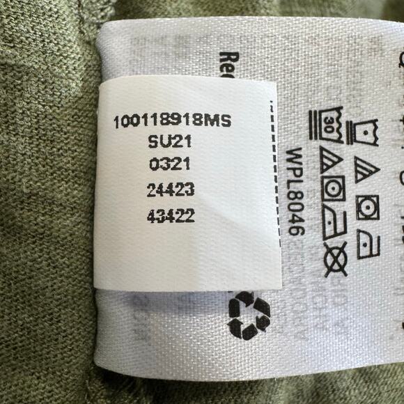 STYLE‎ & CO SCOOP NECK 3/4 SLEEVE COTTON BLOUSE IN GREEN OLIVE NWT SIZE SMALL - Picture 11 of 12